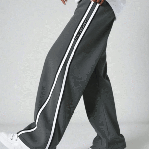 Urban Stripe Wide-Leg Track Pants