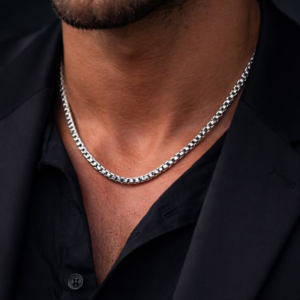 mens silver cuban chain